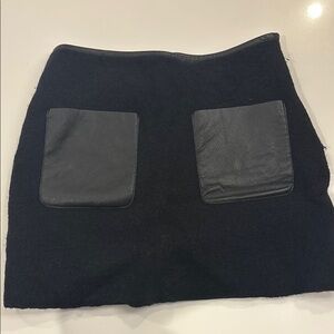 Ikks Black Pencil Mini Skirt Casual